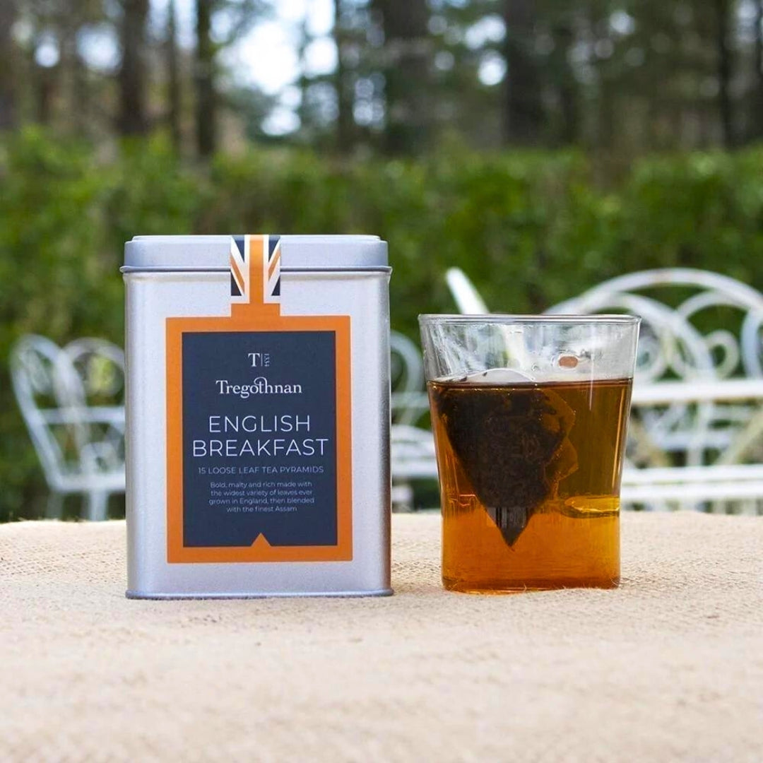 English Breakfast Loose Leaf Tea Pyramids from Tregothnan - Cornwall