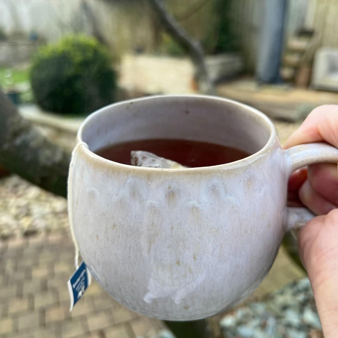 Whitesands mug with earl grey tea