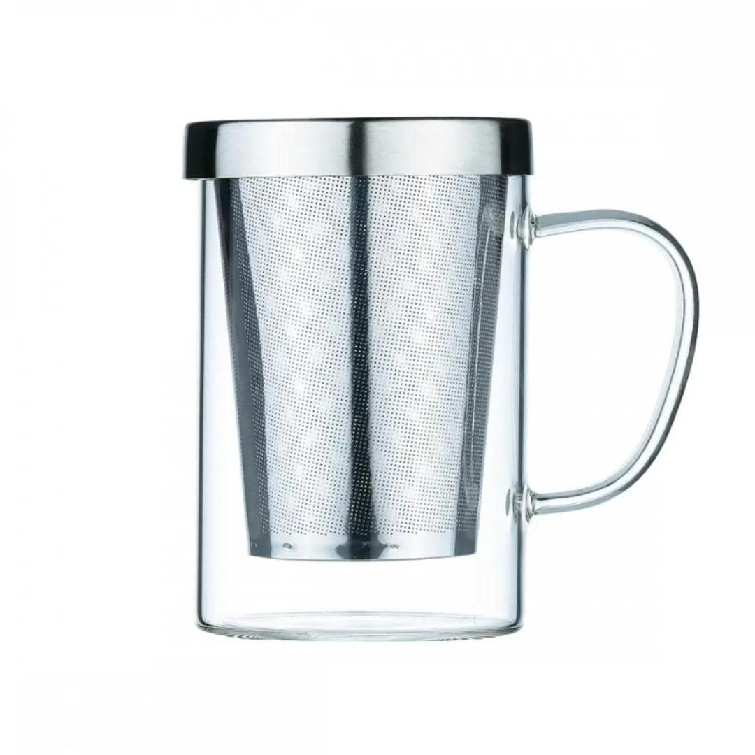 Elise Tea Mug with Infuser and Lid 400ml | Large